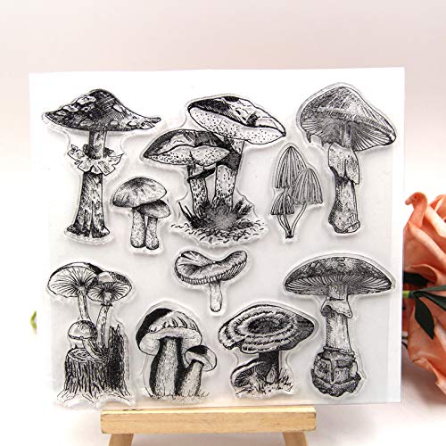 Mushroom Clear Stamps Scrapbook Paper Craft Clear Stamp Scrapbooking