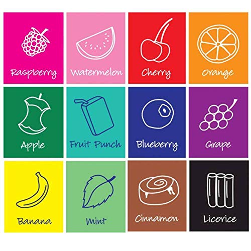 Scented Water Color Markers, 12 Color Set(20672)