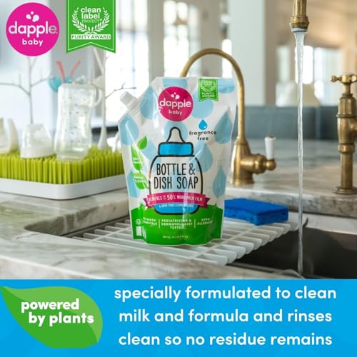Dapple Baby Bottle Soap, Hypoallergenic Dish Soap for B