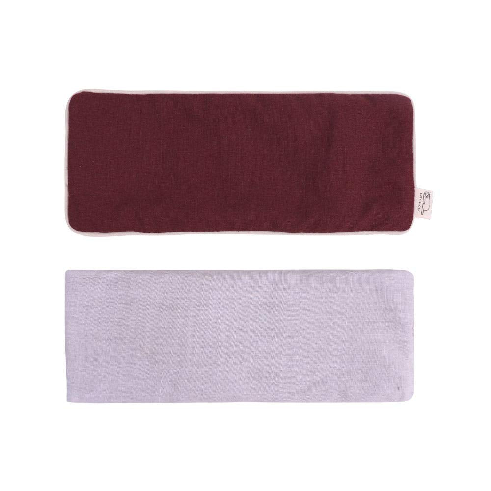 Eye Pillow - Natural Clay Beads with Lavender - Hot or Cold Weighted Eye Mask - Use for Sleeping, Yoga, Meditation