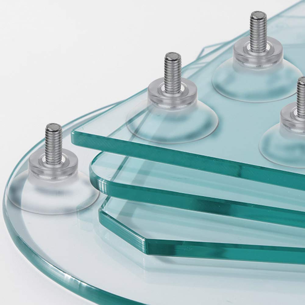 10 PCS Rubber Strong Suction Cup Replacements for Glass Table Tops with M6 Screw