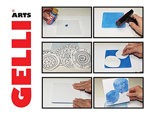 Card Making Kit - Card Printing Kit with 5 X 5 Gel Printing Plate, DIY Cards Kit and Printmaking Supplies, Gel Printing Kit for Card Making, Handmade Card Kit for Kids or Adults