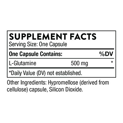 L-Glutamine - Amino Acid Supplement for GI Health and Immune Function* - 90 Capsules