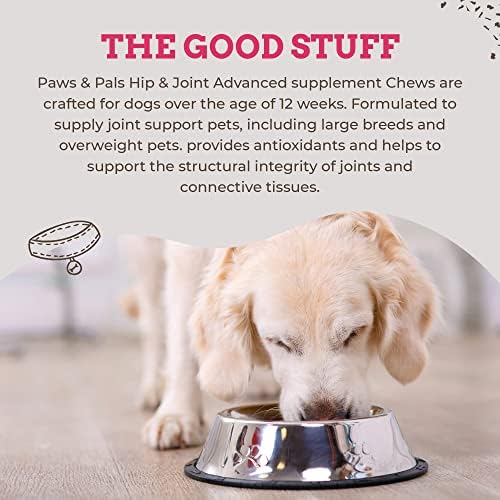 Glucosamine for Dogs, 240 Soft Chews of Advanced Hip and Joint Supplements for Dogs Vet Formulated with Chondroitin &amp; MSM for Mobility Support Keeping your Dog Young – Tasty Flavor
