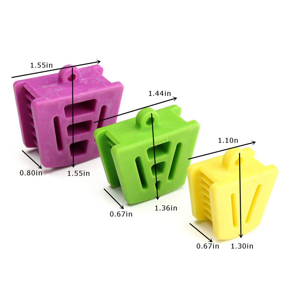Brigedental 6Pcs Dental Silicone Latex Mouth Prop Bites