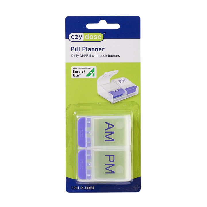 Ezy Dose 1 Day AM/PM Push Button Pill Reminder
