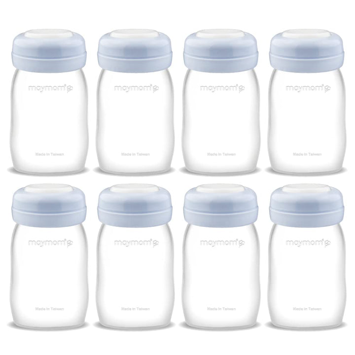 Maymom Wide Neck Breastmilk Collection n Storage Bottle 5.4 oz; Re-markable SureSeal Disc. Compatible with Spectra S2 Spectra S1 Spectra 9 Plus.