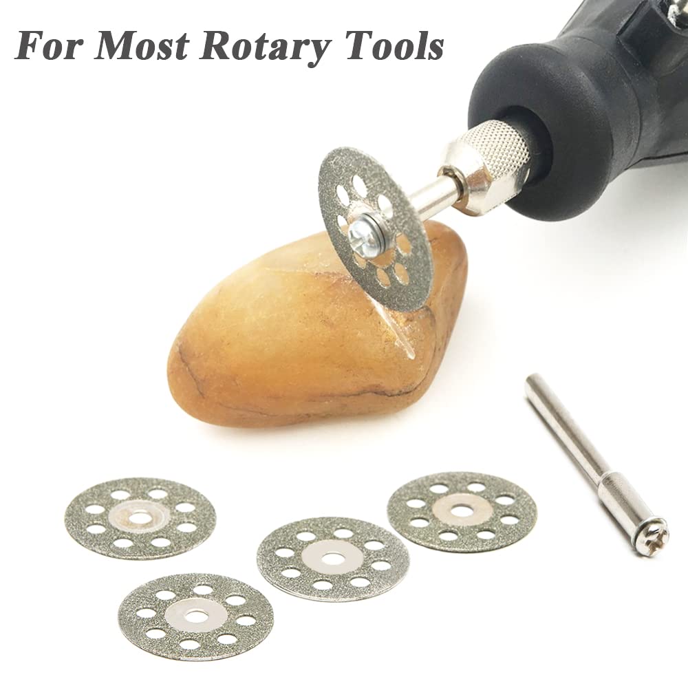 20Pcs Diamond Cutting Disc for Rotary Tool Small Diamond Cutting Wheel for Metal Ceramic Glass Marble| 22mm and 25mm