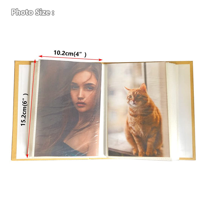 Photo Album Hold 100 Pockets,4x 6 Photos Kid Photo Album Hold,Children&#39;s Kraft Pictures Album(Love)