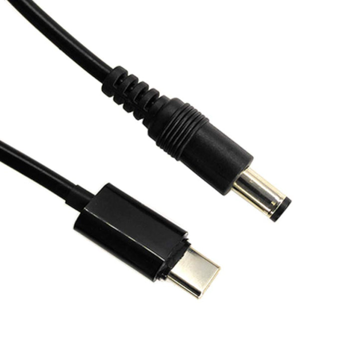 (2-Pack) JacobsParts 12V USB C Type-C PD Trigger 3ft 5A Power Cable 5.5 x 2.1mm DC Connector