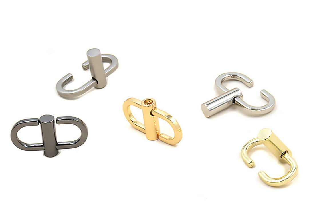 Adjustable Metal Buckles for Chain Strap Bag, Chain Links Tiny Clip to Shorten Length of Metal Chain (Pack of 5)