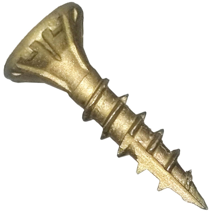 #8 x 3/4 Bronze Star Exterior Coated Wood Screw Torx/Star Drive Head - Multipurpose Exterior Coated Torx/Star Drive Wood Screws - (1 Pound - 381 Approx. Screw Count)