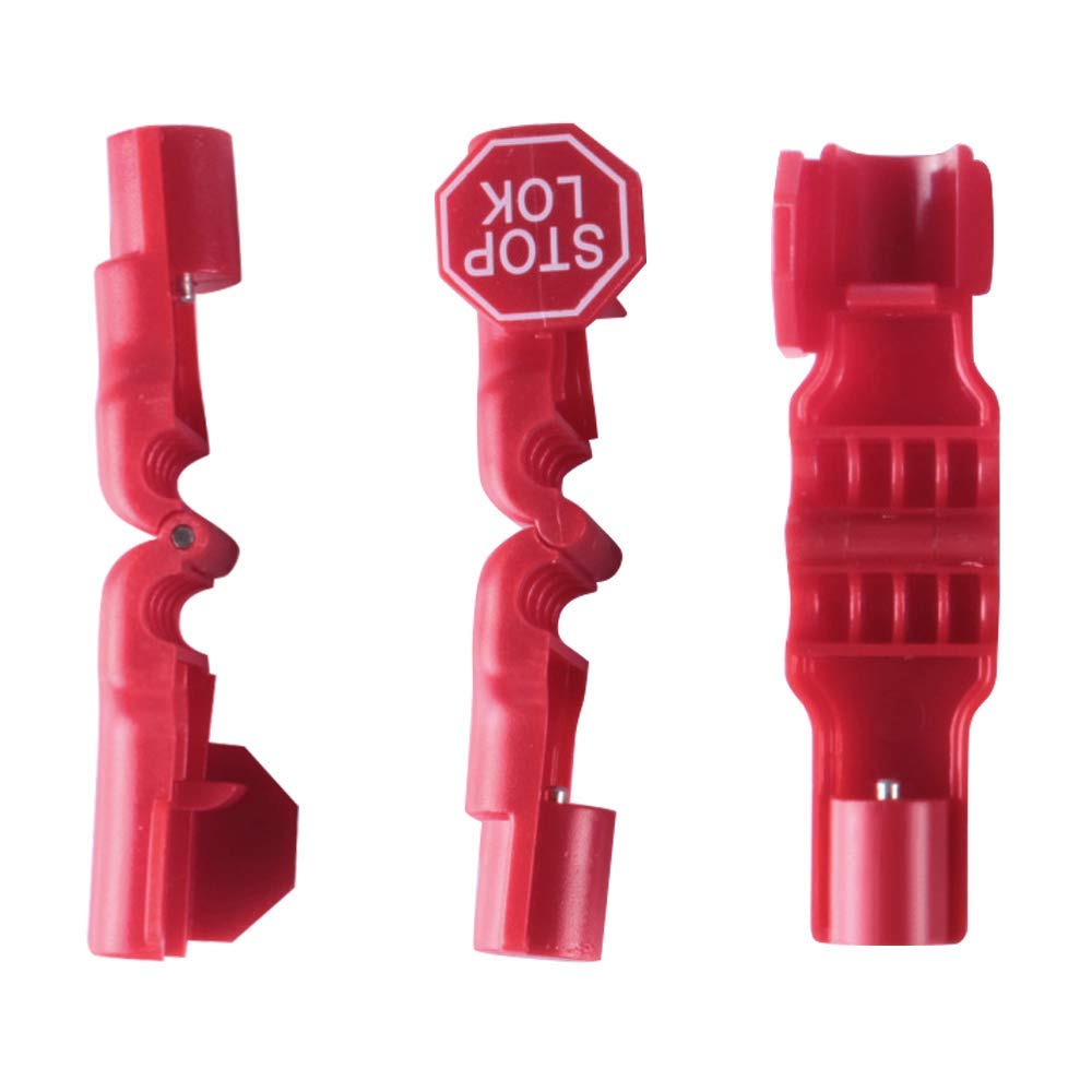 100 Packs of Peg Hook Locks Retail Shop Security Stop Lock, Anti Theft peg Locks for Display Slat Wall.