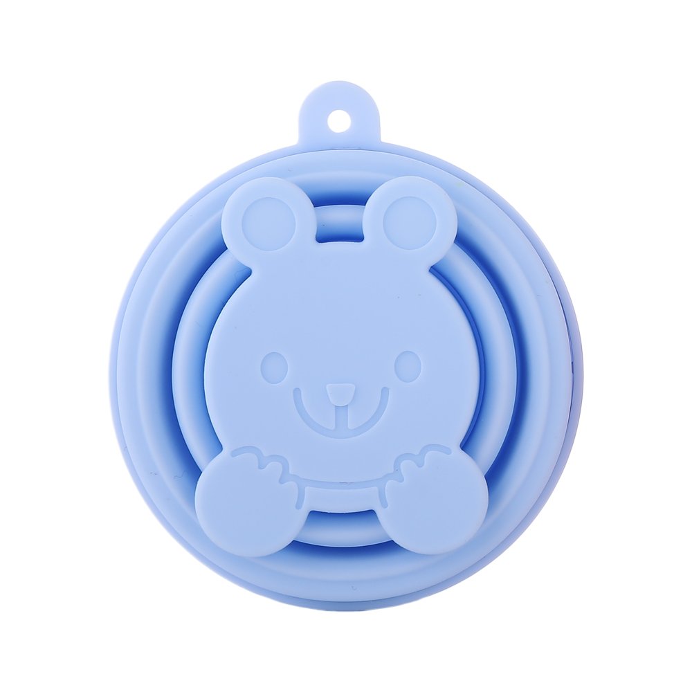 Collapsible Silicone Cup for Sterilizing Menstrual Cups and Storing Your Diva Cup - Foldable for Travel(Blue)