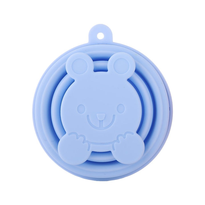 Collapsible Silicone Cup for Sterilizing Menstrual Cups and Storing Your Diva Cup - Foldable for Travel(Blue)