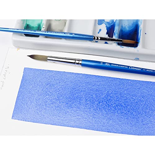 Winsor &amp; Newton Cotman Water Colour Series 111 Short Handle Synthetic Brush, SH #4/0