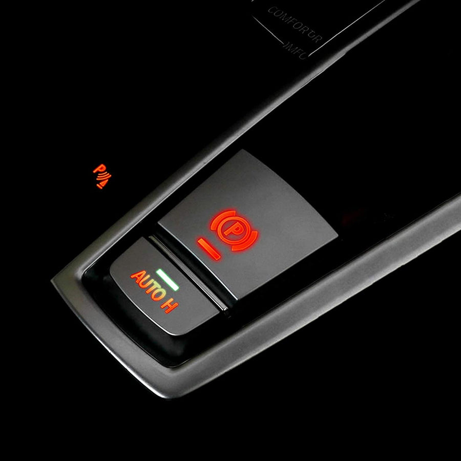 Parking Brake Button for BMW F10 F01 F15, E-brake Switch Chrome Stickers for 5 7 X5 Series