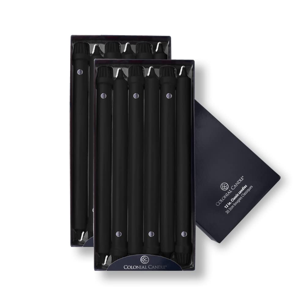 12 in Classic Black Taper