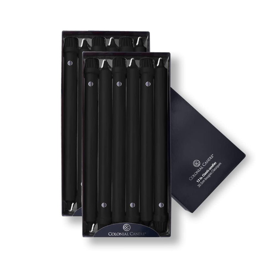 12 in Classic Black Taper