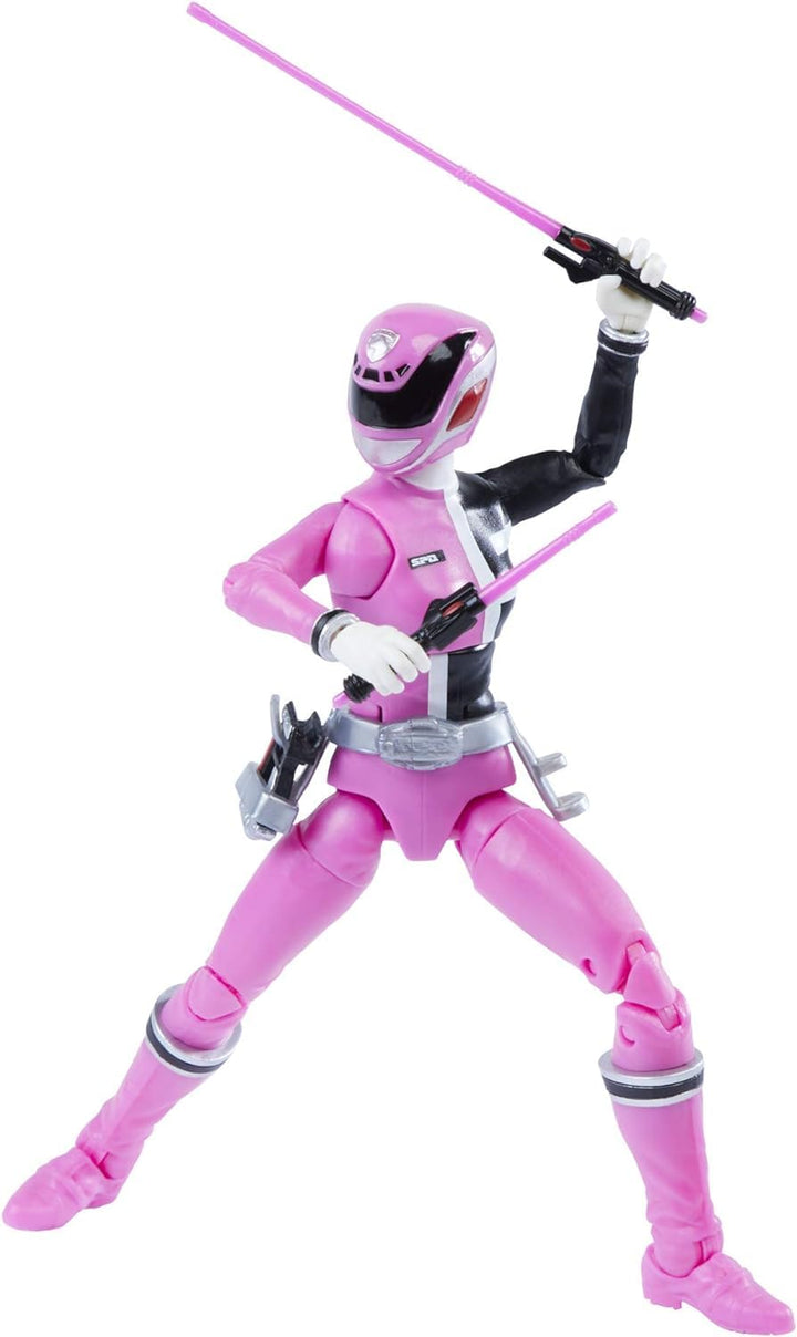 Lightning Collection S.P.D. Pink Ranger 6-Inch Premium Collectible Action Figure Toy with Accessories