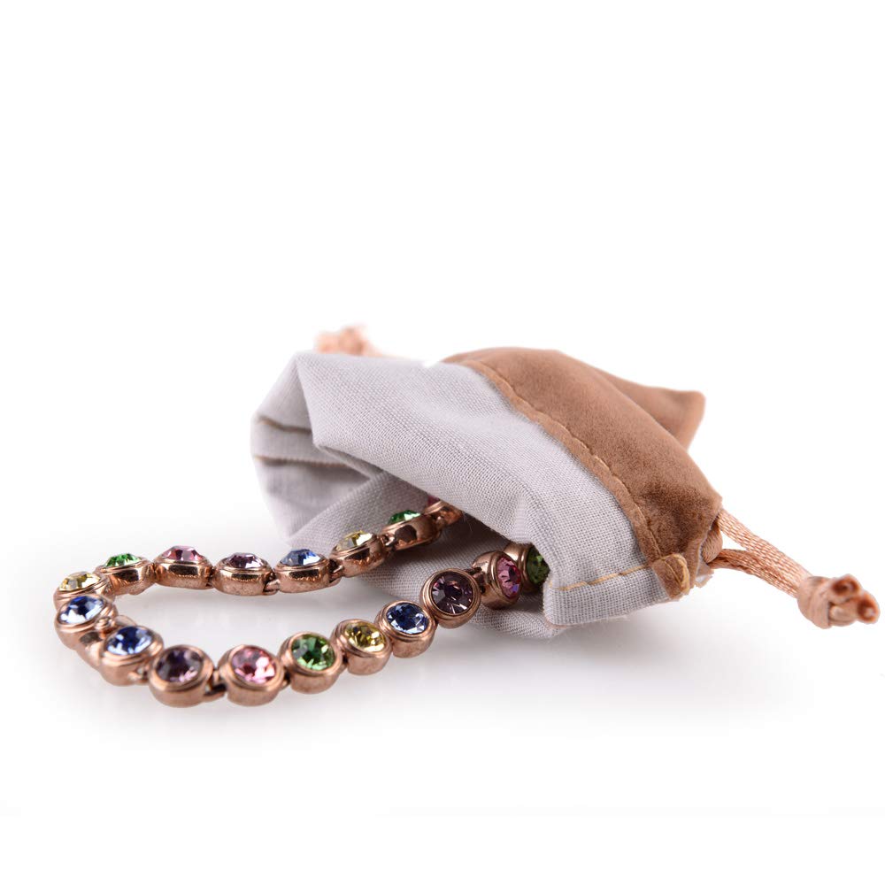 50PCS velvet jewelry storage bags small accessories collected Drawstring Pouches display and gifts For Weeding Party(Coffee)