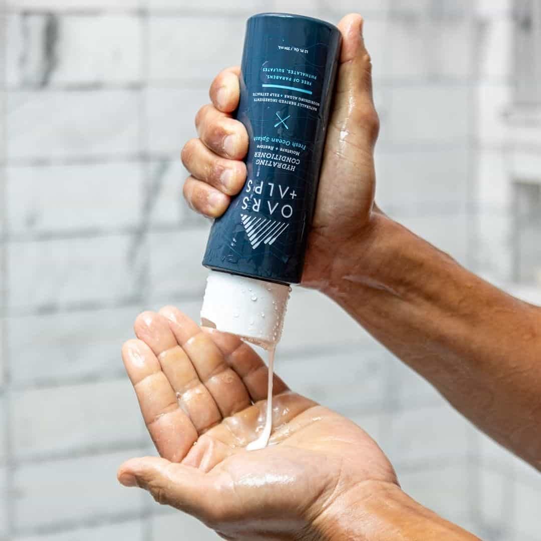 Men&#39;s Sulfate Free Hair Conditioner, Infused with Kelp and Algae Extracts, Fresh Ocean Splash, 12 Fl Oz