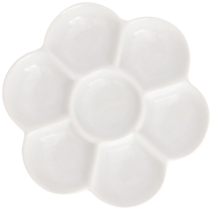 Porcelain Palette 7 Well Flower Mixing