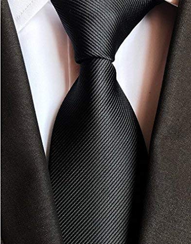 Science Math Physical Chemical Biology Black White Unique Gift Ties for Men Polyester Silk Ties Jacquard Neckties