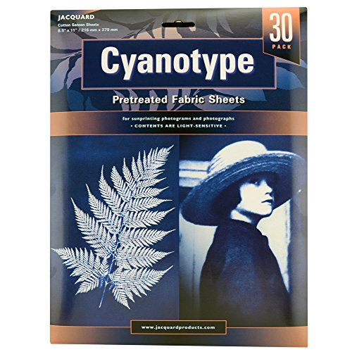 Jacquard Cyanotype Pretreated Fabric Sheets 30 Pack - R