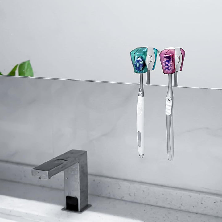 Linkidea Travel Toothbrush Head Covers with Suction Cup