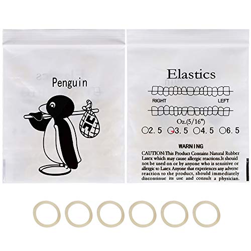 Dental Orthodontic Rubber Bands Orthodontic Elastic Orthodontic Supply (5/16, 3.5 Oz)