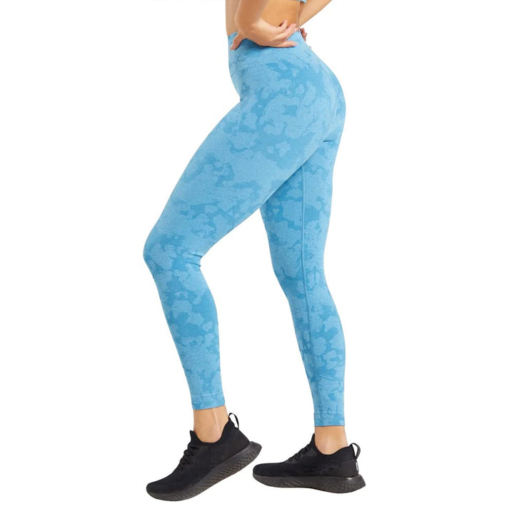 Women&#39;s Scrunch Butt Lifting Workout Leggings for Women Seamless High Waisted Gym Yoga Pants (W426-Blue-M)