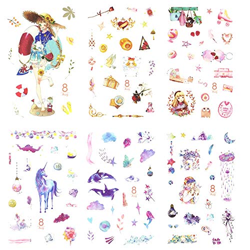 Quality Features:Art Planner Stickers Set is made by Washi Paper, are clearly printed, Non-toxic and durable. When you remove the stickers. without leaving any unpleasant stain.These stickers are beautifully designed and rich in style, these will be