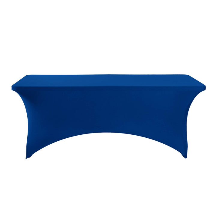 Spandex Table Cover for 6Ft Table Universal Fitted Stretch Tablecloth for Party, Banquet, Wedding and Events-Classicblue