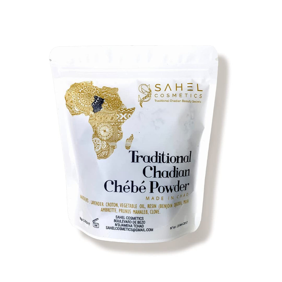 Sahel Cosmetics Chebe Powder (50 Grams) - All-Natural Ingredients Promotes Hair Growth Helps Prevent Breakage Formulated for Kinky Hair Available in 4 Sizes
