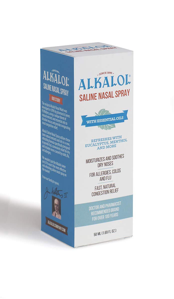 Alkalol Company - Saline Nasal Spray With Essential Oil