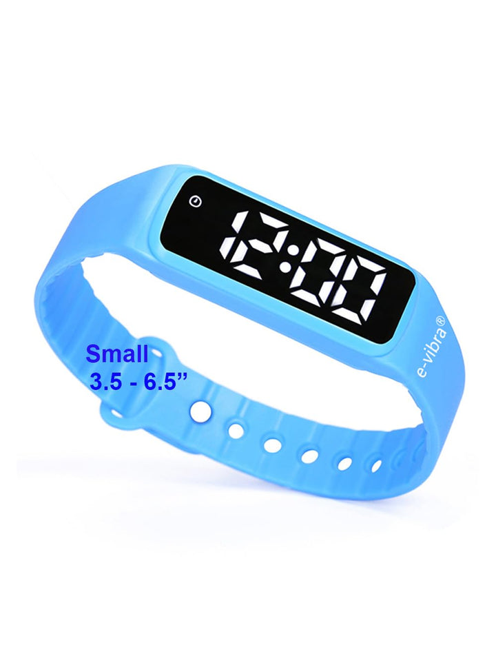 8 Alarm Vibrating Alarm Watch Medical Reminder Watch - with Timer and 8 Daily Alarms (Blue -Small)