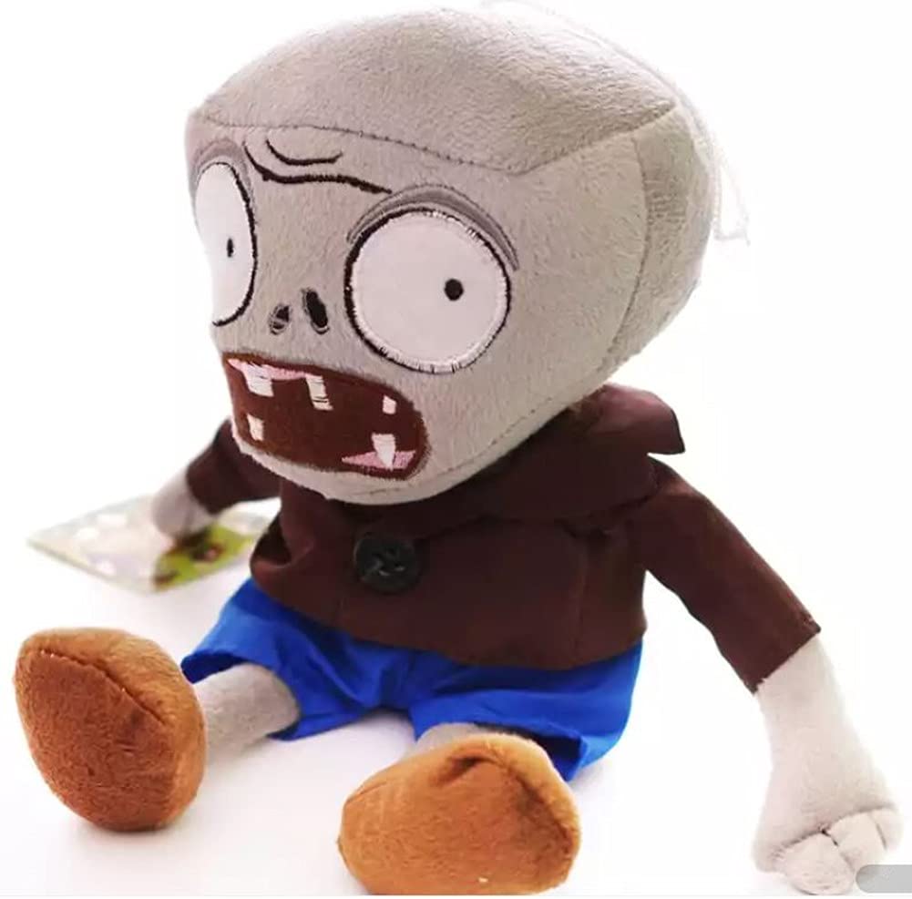 JHESAO 12 PVZ Plush Zombies Brown Coat Toys Normal Zomb