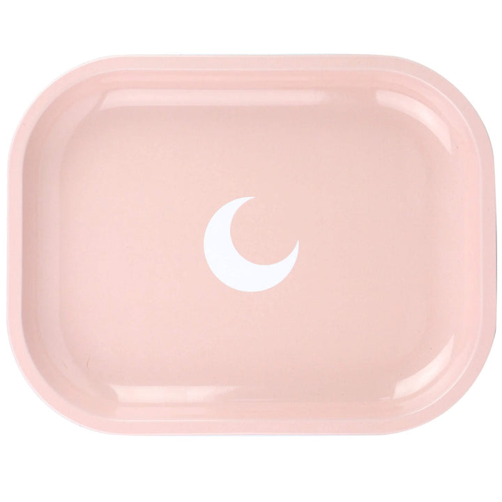 Metal Tray Small Pink Lightweight Tray - Curved Edges a