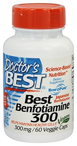 Doctor&#39;s Best, Benfotiamine with BenfoPure, 300 mg, 60 Veggie Caps