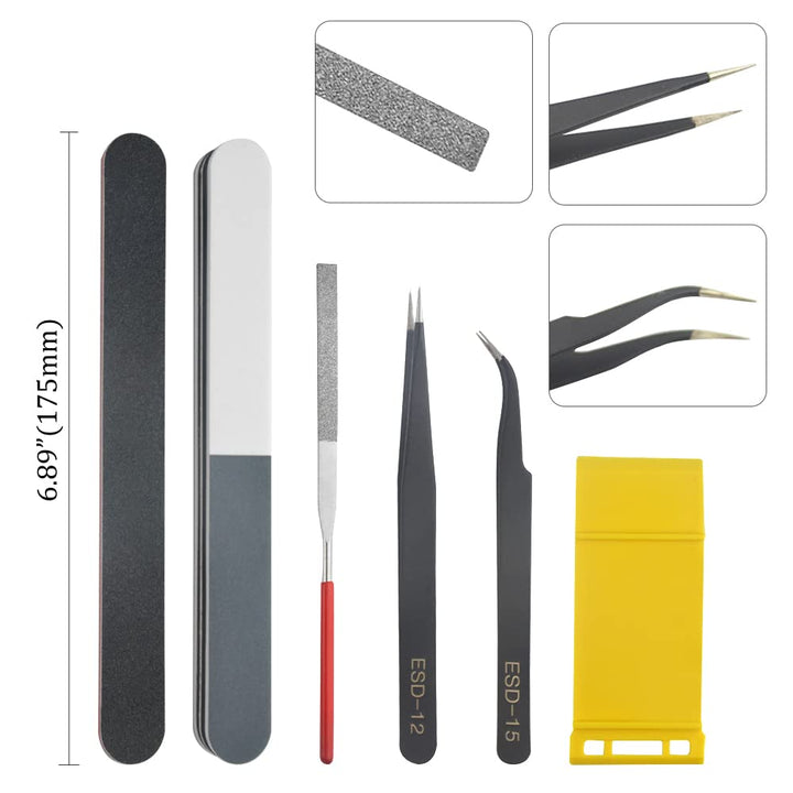 9 PCS Gundam Modeler Basic Tools Craft Set For Car Model Assemble Building(B)