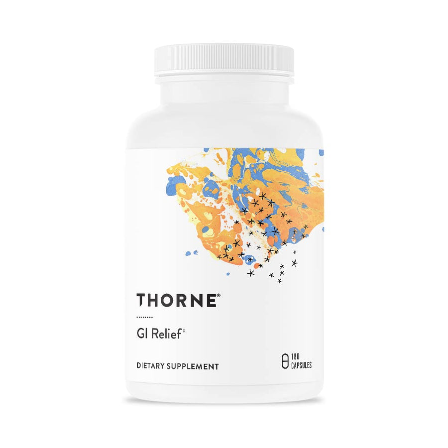 GI Relief - Digestion Supplement Supports Gut Health & Bloating Relief* - Made with Marshmallow Root Extract & Digestive Enzymes - 180 Capsules - 90 Servings