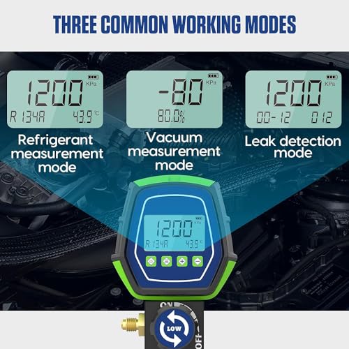 Digital HVAC Gauges,R410A R134A Digital Vacuum Pressure