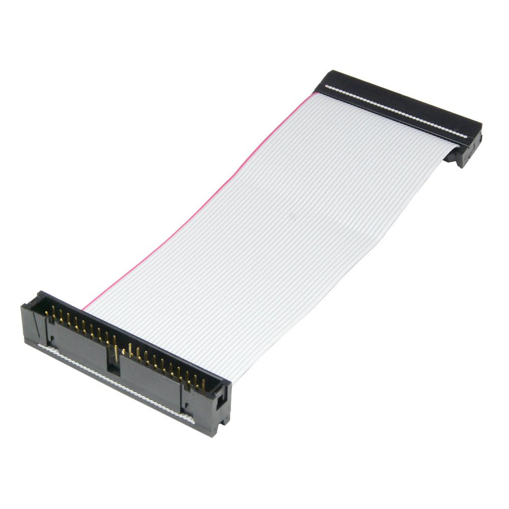 IDE 40-Pin Male to Female Hard Drive Extension Cable 6 inch Flat Ribbon Cord for 3.5 PATA HDD (39 Pin + 1x Empty)