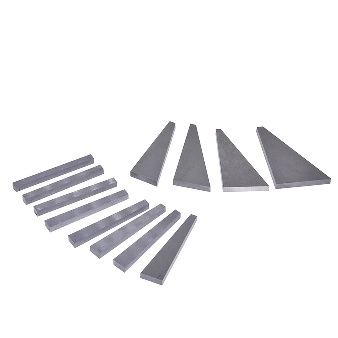 12Pcs Angle Gauge Block Set, Precision Steel Gauge Block Machinist Tool 1/4 to 30 Degree with Box