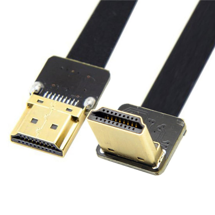 chenyang CY 20cm FPV HDMI Male to 90 Degree Down Angled