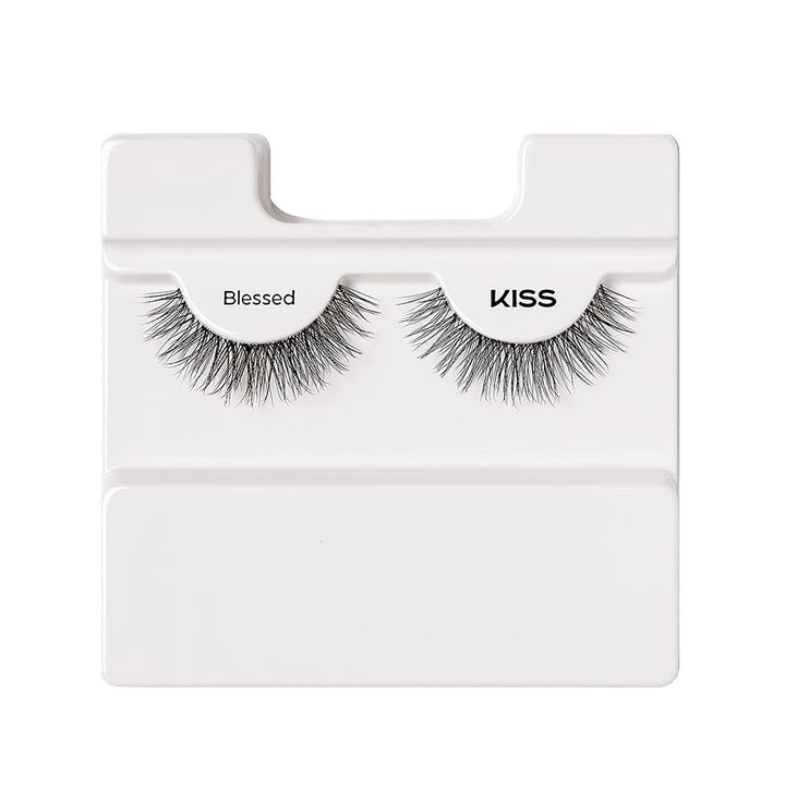 MLBB My Lash But Better False Eyelashes, Everyday Wearable Volume with Superfine Band Technology, Easy To Apply, Reusable, Cruelty-Free, Strip Lashes, Blessed, 1 Pair Fake Eyelashes
