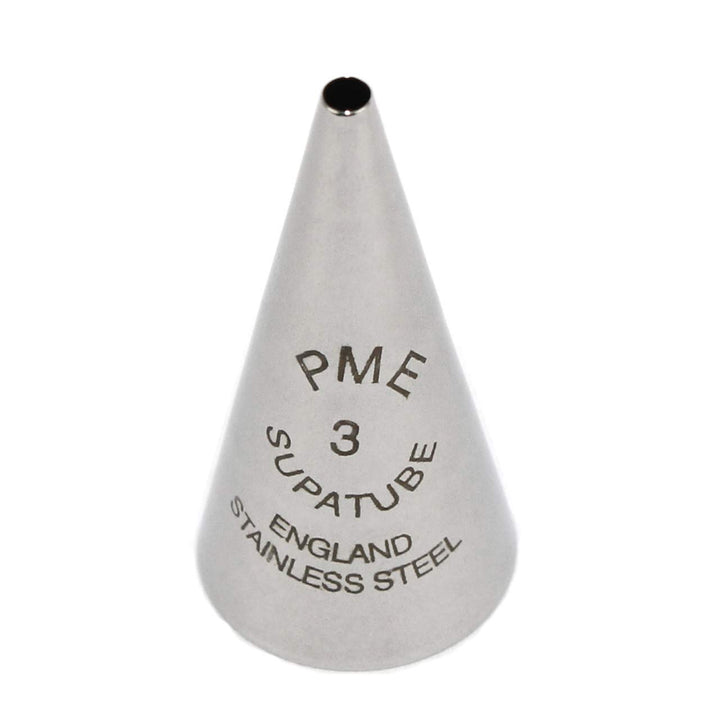 Writer No.3, Standard, Silver (ST3) Seamless Stainless Steel Supatube Decorating Tip, 3