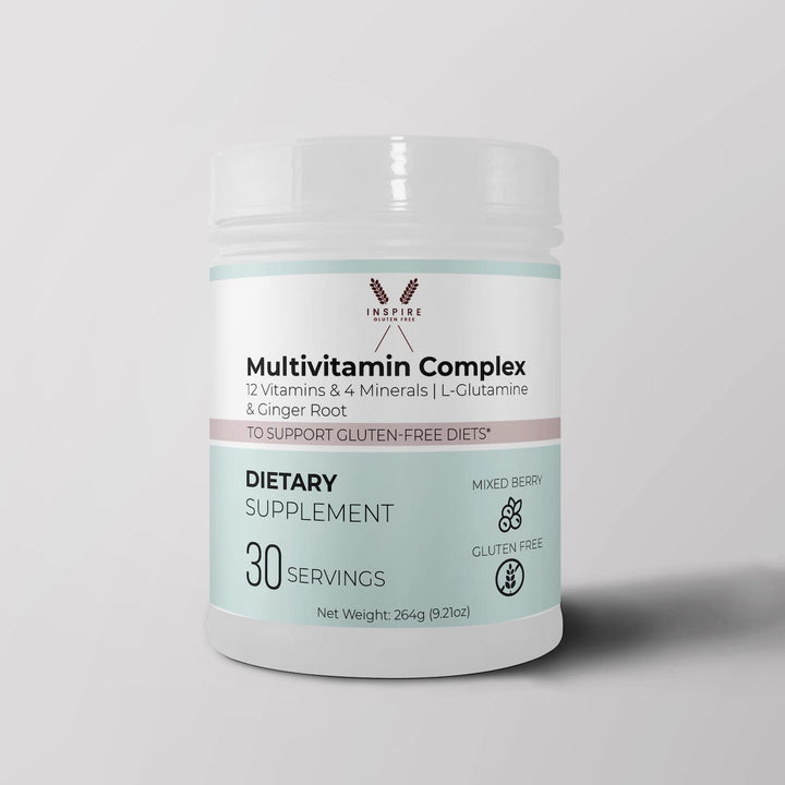 - multivitamin Powder, Celiac Supplement, Gluten Free Vitamins and Minerals - Immune Support zinc biotin b6 b2 niacin Calcium Natural Iodine kelp