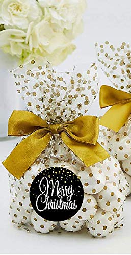 48pack Black Merry Christmas Joy Deer Tree Assortment Stickers Labels Envelope Decorative Seals -1.5inch